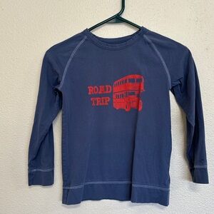 Mini Boden 7/8y road trip double decker bus long sleeve